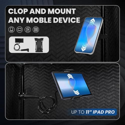 RDCMKL Portable Vocal Booth for Home Studio, Foldable Recording Booth — view 3