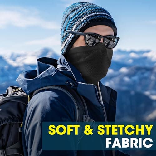 WTACTFUL Winter Neck Warmer Half Face Mask, Windproof Thermal Anti-Fog — view 6