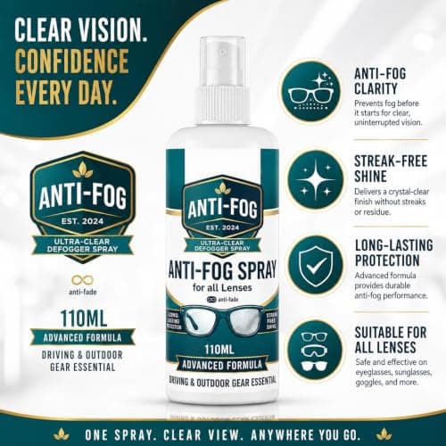Anti Fog Spray for Glasses Streak-Free Quick-Dry Eyeglass Cleaner — view 5