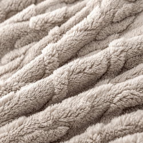 VANJOROY Fleece Blanket Throw for Sofa and Bed,400 GSM Lightweight Blanket, 100% Microfiber Fuzzy Soft Warm Cozy Fluffy Khaki Throw for Chair Couch Travel..127×152cm, khaki — view 6