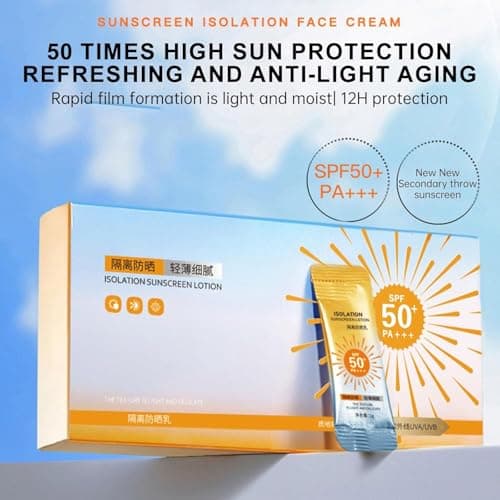 Mini Sunscreen Travel Size Anti-Age Spray With SPF 50+,SPF 50+ Sunscreen for Body & Face,Lightweight & Non-Greasy,Waterproof & Long Lasting Sun Cream (3 box) — view 6