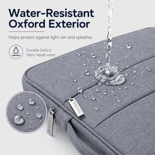 Voova Laptop Sleeve 14-15 Inch, Laptop Case for MacBook Air 15, Grey — view 5