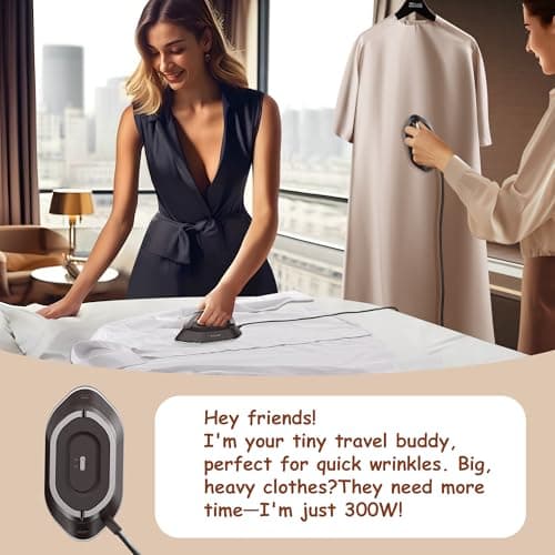 Newbealer Mini Travel Iron, Brown — view 4
