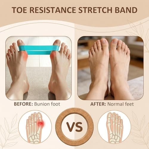 Asheyya Ankle Balance Board, 4 In1 Cork Foot Strengthener Trainer Set with Balance Blocks, Roller, Massage Ball, Toe Bands for Foot Strength — view 5