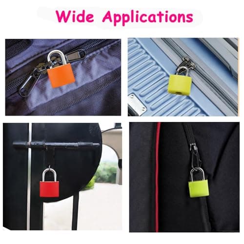 8 Pack Suitcase Locks with Keys, Small Travel Luggage Lock — view 6