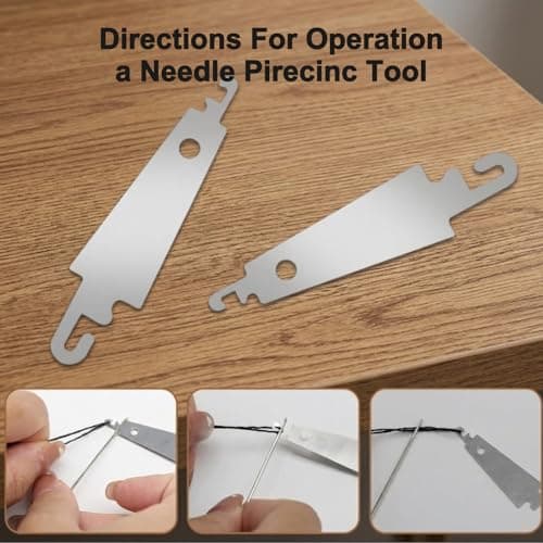 Sewing Kit 36PCS Big Eye Stainless Steel Needles for Adults UK, Hand Sewing Kit with Needle Threaders, Thimbles, Seam Ripper & Thread, Complete Sewing Set for Home Repairs & Travel Emergencies — view 5