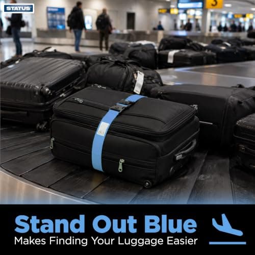 STATUS Blue Luggage Strap, 1 Unit — view 3