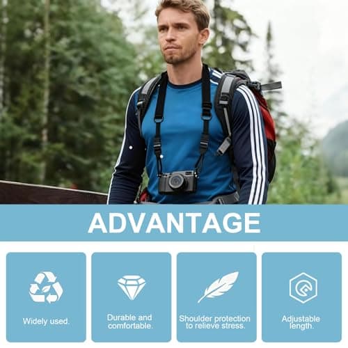 2 Pack Universal Adjustable Nylon Shoulder Straps, Quick Release Buckles — view 5