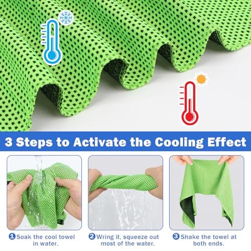 GOTRUST 10pcs Cooling Towels for Hot Weather, Ice Towel Cool Cold Towel Set — view 4