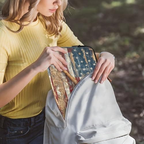 Sevdomey Vintage Baseball Laptop Sleeve 13.4 Inch, Slim Protective Computer Case with Soft Padding, Top Zipper Bag for Women & Men, Fits Most 13.3 Inch Laptops — view 6