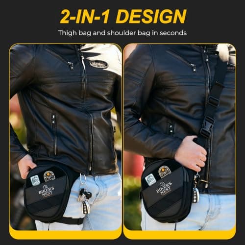 Waterproof Motorcycle Leg Bag, Expandable Thigh Bag 2.3–3.3L — view 4