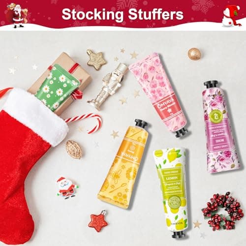 Mini Hand Cream Set, 15 Pieces Christmas Gifts, Hand Care for Very Dry Cracked Hands Travel Size Moisturizer Small Care Cream Gift Set for Women Men Christmas Birthday — view 4