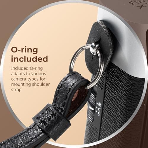 SMALLRIG Universal Leather Camera Shoulder Strap for DSLR Camera, Adjustable 100 to 110cm (39 to 43in), Max Load 10kg (22lb), Ergonomic Shoulder Support for Travel/Vlogging (Black) - 5208 — view 6