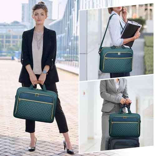 NEWHEY Laptop Bag for Women 17.3 inch Large Briefcase Teacher Work Bag — view 2