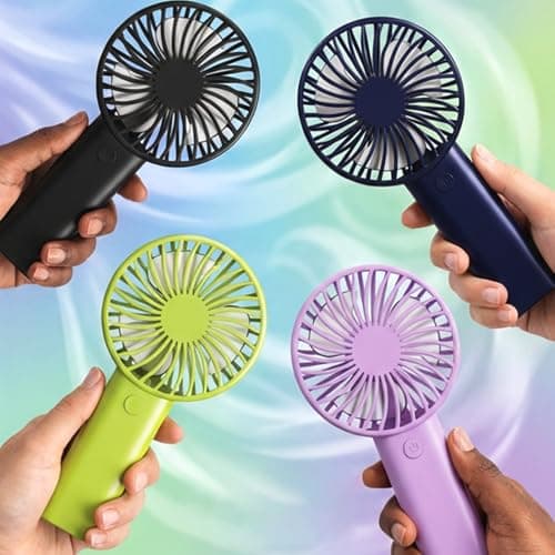Yerdos 1 Portable Fan, Rechargeable Personal Handheld Fan, Angle Adjustment, 3 Wind Modes, USB Charging, Suitable for Travel, Office and Outdoor Use, Summer — view 3