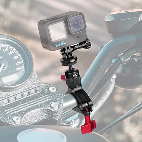 HSU Motorcycle Bike Handlebar Mount for GoPro Insta 360 Osmo Action Cameras — view 6