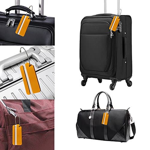 Aluminum Luggage Tag for Luggage Baggage Travel Identifier By Ovener (Gold 2 Pcs) — view 6
