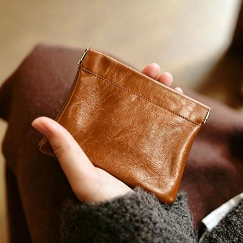 2 Pcs Organizer Pouches, Leather Small Makeup Bag Mini Cosmetic Bags for Travel Makeup Pouch Purse, Coin Purses Organizer Storage Pouch (Yellow) — view 4
