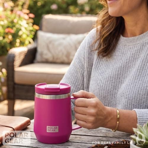 Polar Gear 400ml Desk Coffee Travel Mug with Handle Barista - Leakproof — view 3