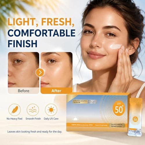 50 Pack Mini Sunscreen Travel Size SPF 50+ Waterproof Sun Cream for Body & Face, Long Lasting Protection, Face Moisturizer with SPF, Portable Sunblock Lotion — view 3