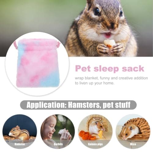 Hamster Winter Soft Warm Bed Coral Fleece Pink — view 5