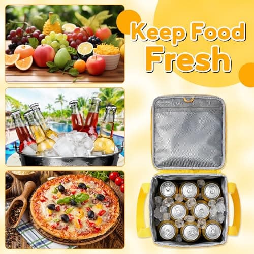 GwaOery Cooler Bag Insulated Picnic Thermal Food Delivery Bag,10L — view 5