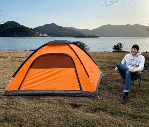 SAFACUS 4 Man Camping Tent - 3 to 4 Person Dome Tent Lightweight, Waterproof Family tent, Compact, Quick Setup. Outdoors, Backpacking — view 6