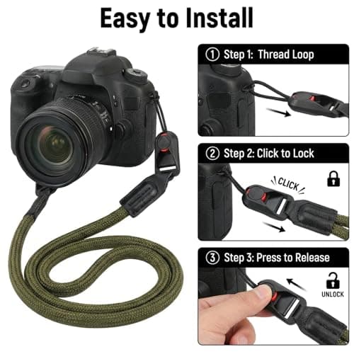 Tniytru Camera Strap Set with 6 Quick Release Buckles — view 4