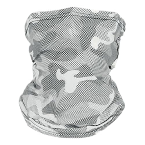 UV , breathable face cover with a feeling of freshness, sun protection for sports, travel, climbing, hiking, cycling, men, outdoor, Light grey — view 6
