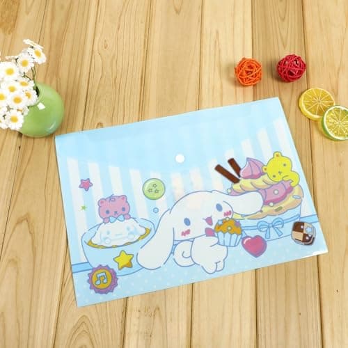 OMEIU Store 5PCS Plastic Wallets A4, 5 Different Designs Plastic Folders Popper Folder with Snap Closure, Lightweight Wallets for Document Office School Organization for Kids Adults (Purple 4pcs) — view 2