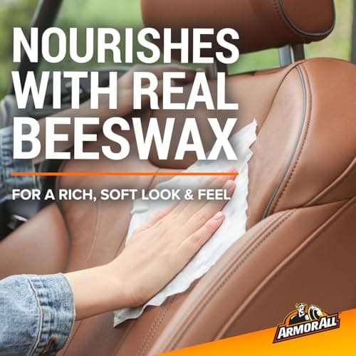 Armor All Leather Wipes with Beeswax - 24 Pack - Cleans & Protects Leather — view 2