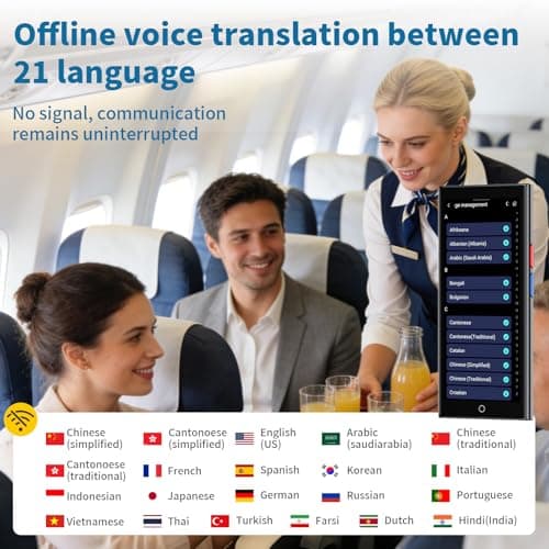 PEDNRJFT Language Translator Device,2026 Upgraded No WiFi Needed — view 2