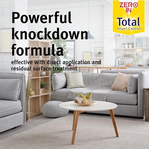 Zero In Total Insect and Germ Killer - 500 ml Anti-Bacterial Insecticidal Spray Protects up to 12-Weeks Kills Flies, Ants, Wasps, Mosquitos, Cockroaches, Flying and Crawling Insects, and their germs — view 3