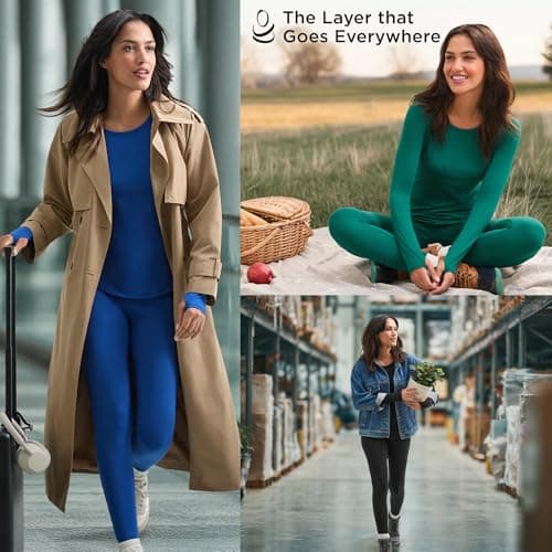 Cuddl Duds Lightweight 2 Piece Active Base Layer Matching Sets for Women — view 5