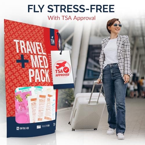 Travel Medicine Kit - 78-Piece TSA-Approved Urgent Care Kit Medication Pack for Flights, Cruises & International Travel | Individually Wrapped OTC Medication Essentials — view 5