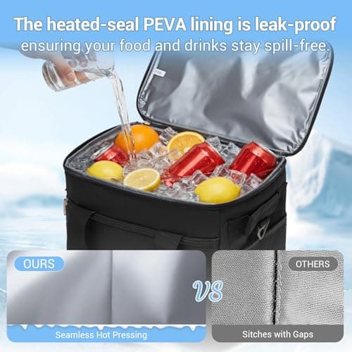 Kono Cool Bag Collapsible Soft Cool Box Insulated Large Lunch Bag — view 4