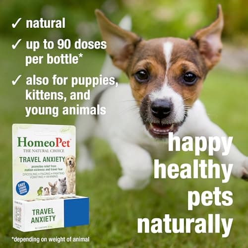 HomeoPet Travel Anxiety, Calming Relief for Dogs, Cats, and Other Small Animals, 15 Milliliters — view 4