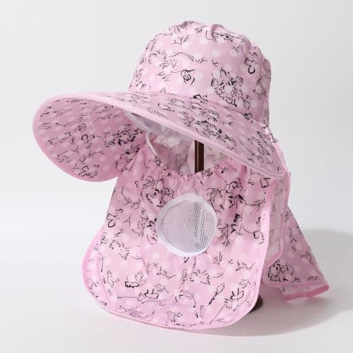 Breathable Sun Protection Hat with Neck Protection Wide Brim UPF 50+ Protection Perfect for Outdoor Activities as well as Travel Adjustable, light purple, One Size — view 2