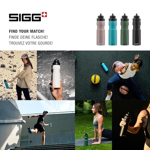 Sigg - Aluminum Sports Water Bottle - WMB Sports Morning Blue - With 3-Stage Sports Cap - Leakproof & Lightweight - BPA Free - 0.75L — view 5