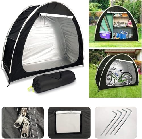 Portable Outdoor Bike Storage Tent Heavy Duty Bicycle Cover — view 2
