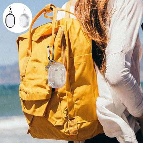 Wxinsheng 2-Pack Silicone Headphone Case,Cable Organiser,Transparent Portable Storage Box for Earphones,USB Cables,Chargers & Small Accessories,Waterproof & Compact — view 2
