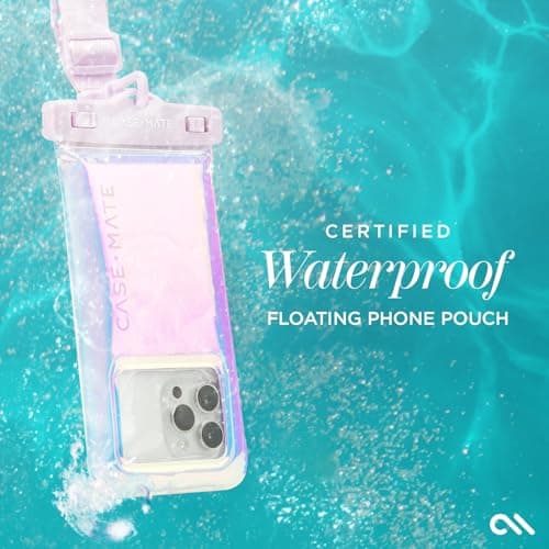Case-Mate Soap Bubble IP68 Waterproof Phone Pouch - Iridescent — view 6