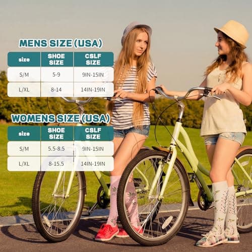 Zuimei 6 Pairs Compression Socks for Women Men 15-20 mmHg, Circulation Support Flight Travel Socks for Nursing Running Travel Hiking, Non Slip Athletic Stockings(L/XL) — view 3
