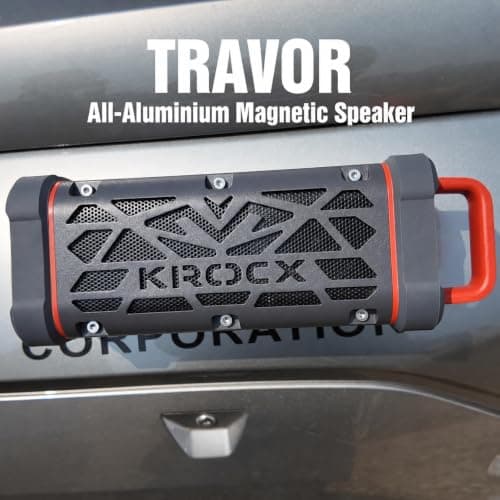 TRAVOR Magnetic Bluetooth Speaker, Aluminium Outdoor Speaker for Camping — view 2