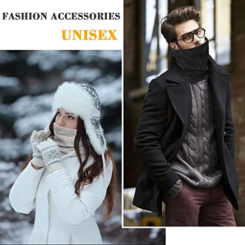 I Kua Fly Snoods for Men Women Unisex Winter Neck Warmer Knitted Scarf — view 5