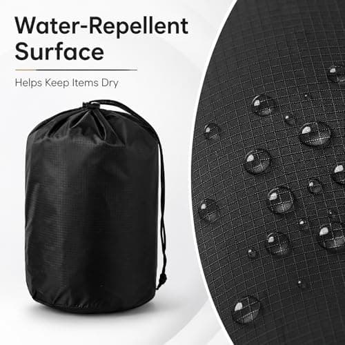 Rucksack Rain Covers, Drawstring Storage, Orange, Blue And Black, 3-Pack — view 4