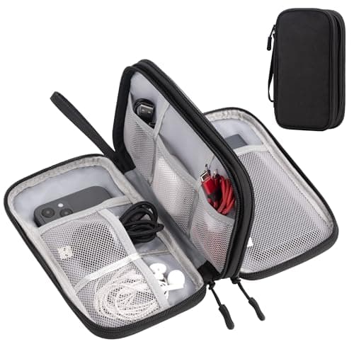 Arae Travel Essentials Electronic Organizer Double Layer - Black, M