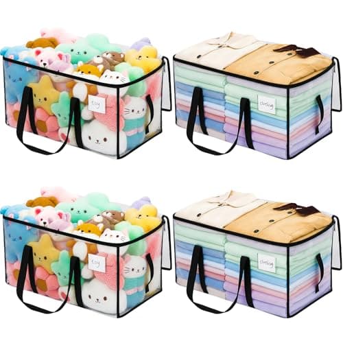 Dntorx 4 Pack 90L Moving Bags Heavy Duty Moving Boxes Dorm Storage Bag