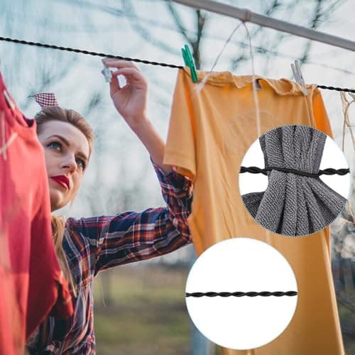 KinetiCore 2.5m Retractable Travel Clothesline, Elastic Pegless Design with Suction Cups & Hooks, Portable Drying Rope for Camping, Hotel, Home & Outdoor Use — view 3