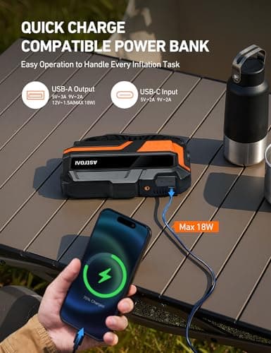 AstroAI 8000A MF16 Jump Starter Power Pack with Air Compressor — view 5